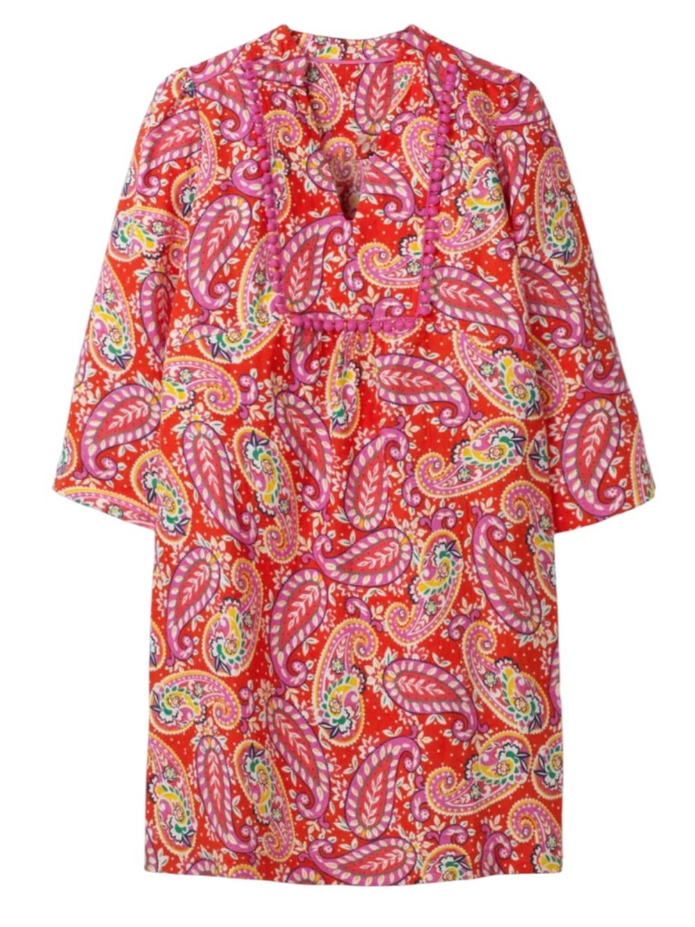 Boden Evangeline Linen Tunic Size 6R